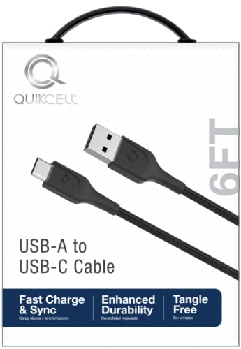 QuikCell USB-A to Micro-USB Cable 6ft QuikCell USB-A to Micro-USB Cable 6ft